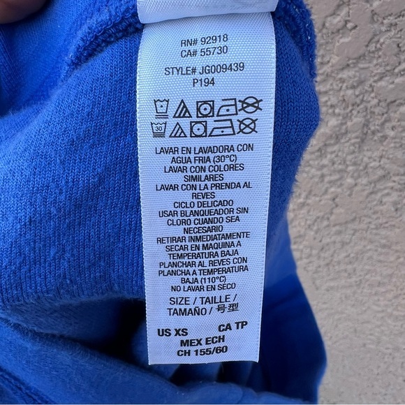 Juicy Couture Jogger Pants Women's Size XS Blue Velour w Back Pockets Cozy Y2K - Picture 8 of 17